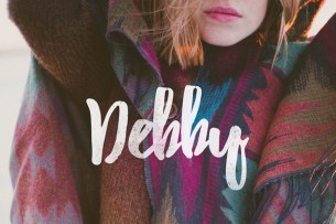 Debby is beautifully designed hand-drawn brush typeface that will make your designs feel more natural.