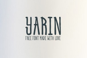 Yarin is a uppercase-only, tall x-height handwriting font that you can download for free. With its tall and thin design, you can get creative with it on headline, branding, poster designs as more.