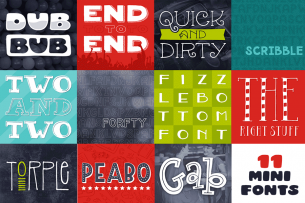 This week's font freebies from Creative Market featuring 11 quirky fonts that you can download without paying a cent!