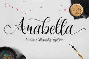Arabella is a beautifully handcrafted script font that is free for everyone to download. It has a very lovely strokes and elaborated curves that makes this font suitable for logotypes.