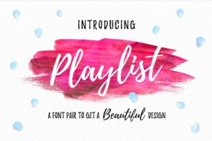 Playlist is an beautiful and playful hand-drawn font with dry brush styles. It comes with 3 font styles: Scripts, Caps and Ornaments, allowing everyone to mix and match them to create a unique and yet harmonic design.