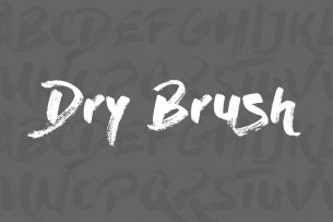 Dry Brush is a bold, expressive yet easy-to-read free brush font that can be used both in headlines and as well as in short letter combinations.