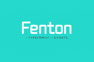 Fenton font family is a free sans-serif font that comes with 6 weights. It has a higher lowercase structure than other fonts and it gives a modern, rounded and squared character.
