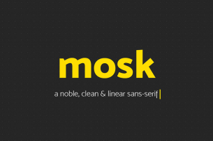Mosk is a clean and modern looking free-to-download sans serif font that comes with 9 weights from thin to Ultra bold weight.