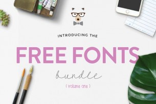 As an appreciation to everyone that support The Hungry JPEG, a portal that you can get free and premium design products, they released a font bundle that cost you nothing.