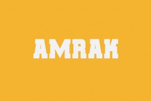 Amrak is a bold, angular display font available to download for free.