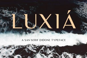 Luxia is a free sans serif didone font with added elegant touch.
