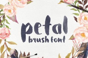 Featured in this week's free font resources from Creative Market, Petal is a beautifully crafted brush font drawn with a Japanese brush pen.