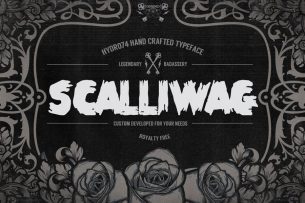 Scalliwag is a display font face that is free to download for this week only, on Creative Market.