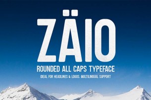 Zaio Rounded Font is a free-to-download display font that was inspired by Bebas Neue font.