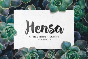 When comes to free handdrawn brush font, Hensa definitely stood out as one of the best out there.