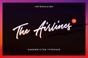 The Airlines is a free demo font that was designed in branding in mind.