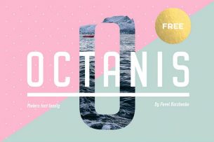 Octanis is a modern font family that comes with sans serif, serif and slab serif variants.