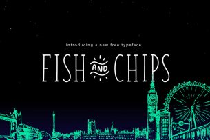 Fish and Chips is a handwriting flavoured slab serif font that is free to download.
