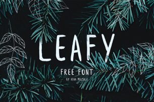 Leafy is a well made handwritten brush font, brushed by fashion designer Ieva Mezule.