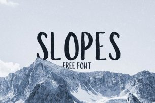 Slopes is a handmade brush font suitable for everything vintage and handmade.