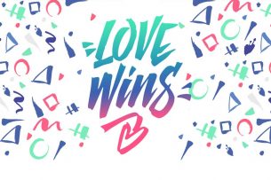 Love Wins is a free font that celebrates love, freedom and equal rights.