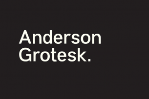 Anderson Grotesk is a highly readable sans serif font that comes with 3 weights.