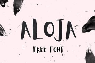 Aloja is a free hand drawn font with brush, by Ieva Mezule and put together by Krisjanis Mezulis.