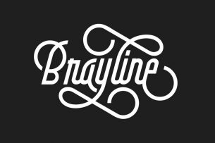 Brayline is a vintage monoline swashed script font inspired by Old Neon Signs.