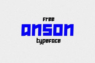 Anson is a font made from geometric objects.