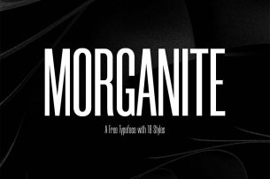 Morganite is a free ultra condensed sans serif font family.