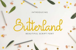 Butterhand is a beautiful handwritten font with high legibility.