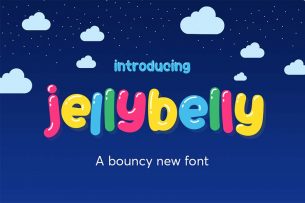Jelly Belly is a rounded blubbly font free for download.