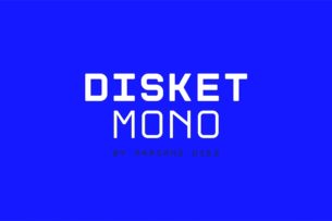 Disket Mono is a clean, monospaced free font that comes with two weights.