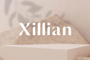 Xillian is a display typeface with beautiful curvature.