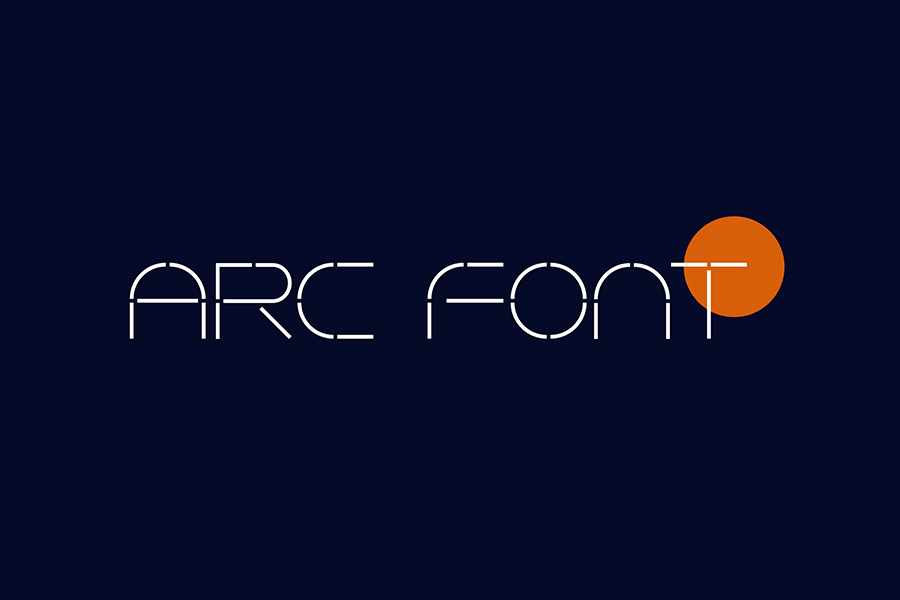 Arc is a display font that gives science fiction vibe